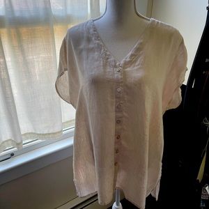 Jones New York Linen Tunic top